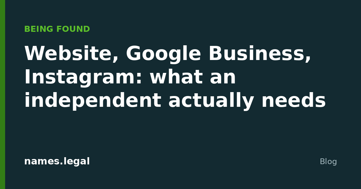 Sitio web, Google Business, Instagram: qué necesita de verdad un autónomo